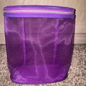 Clinique Purple Mesh Cosmetic Bag